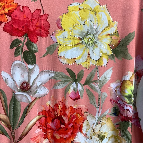 John Mark  Women’s Floral Embroidered Boho Sequins Kimono Cardigan Size 1X NWT - Picture 11 of 15